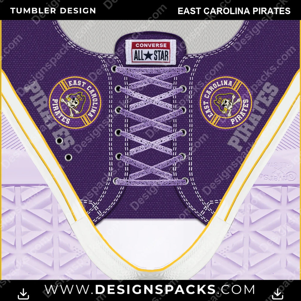 College Sport Converse East Carolina Pirates NCAA College Sport Tumbler Digital Wrap Design Download
