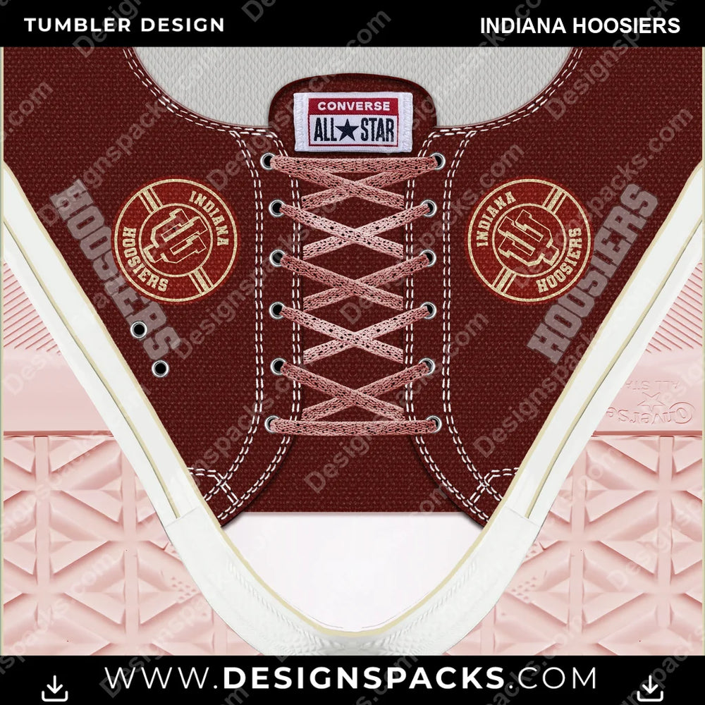 College Sport Converse Indiana Hoosiers NCAA College Sport Tumbler Digital Wrap Design Download