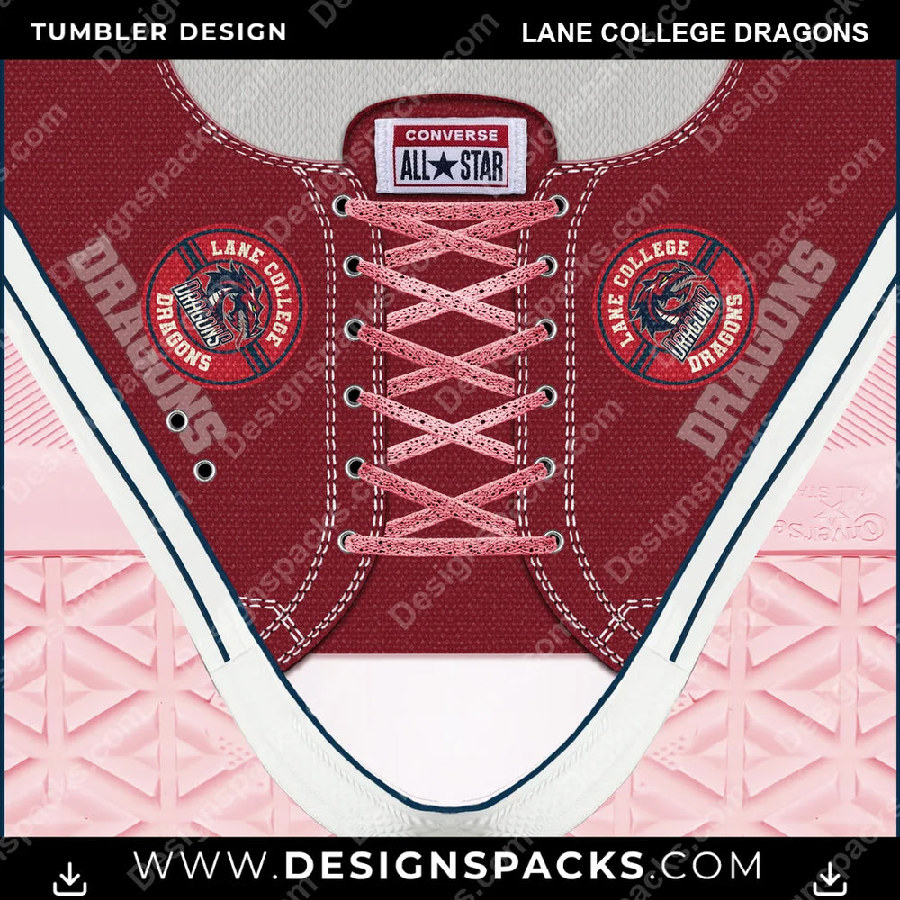College Sport Converse Lane College Dragons NCAA College Sport Tumbler Digital Wrap Design Download