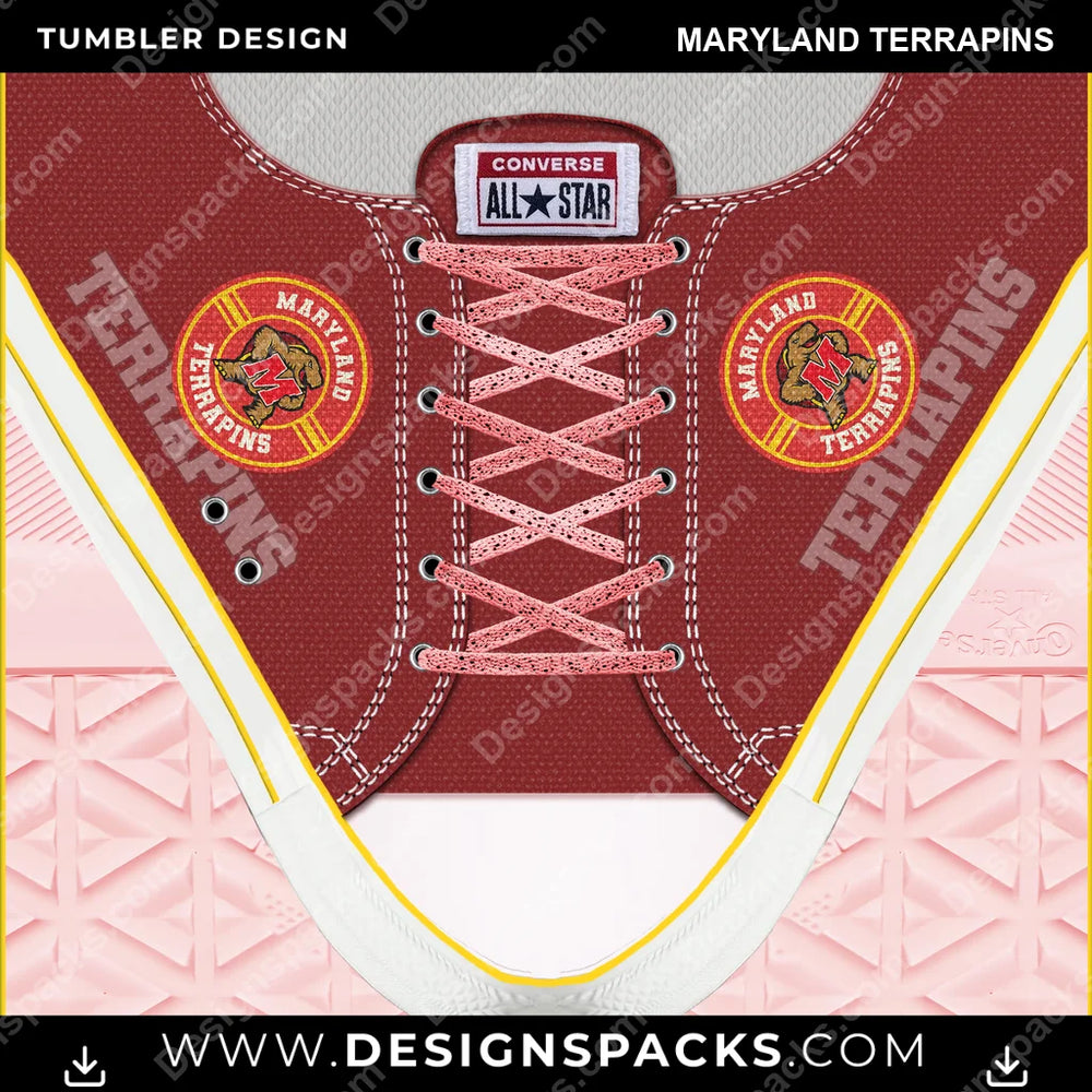 College Sport Converse Maryland Terrapins NCAA College Sport Tumbler Digital Wrap Design Download