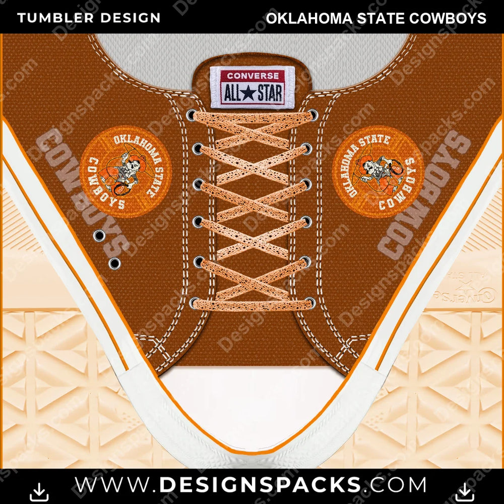 College Sport Converse Oklahoma State Cowboys NCAA College Sport Tumbler Digital Wrap Design Download