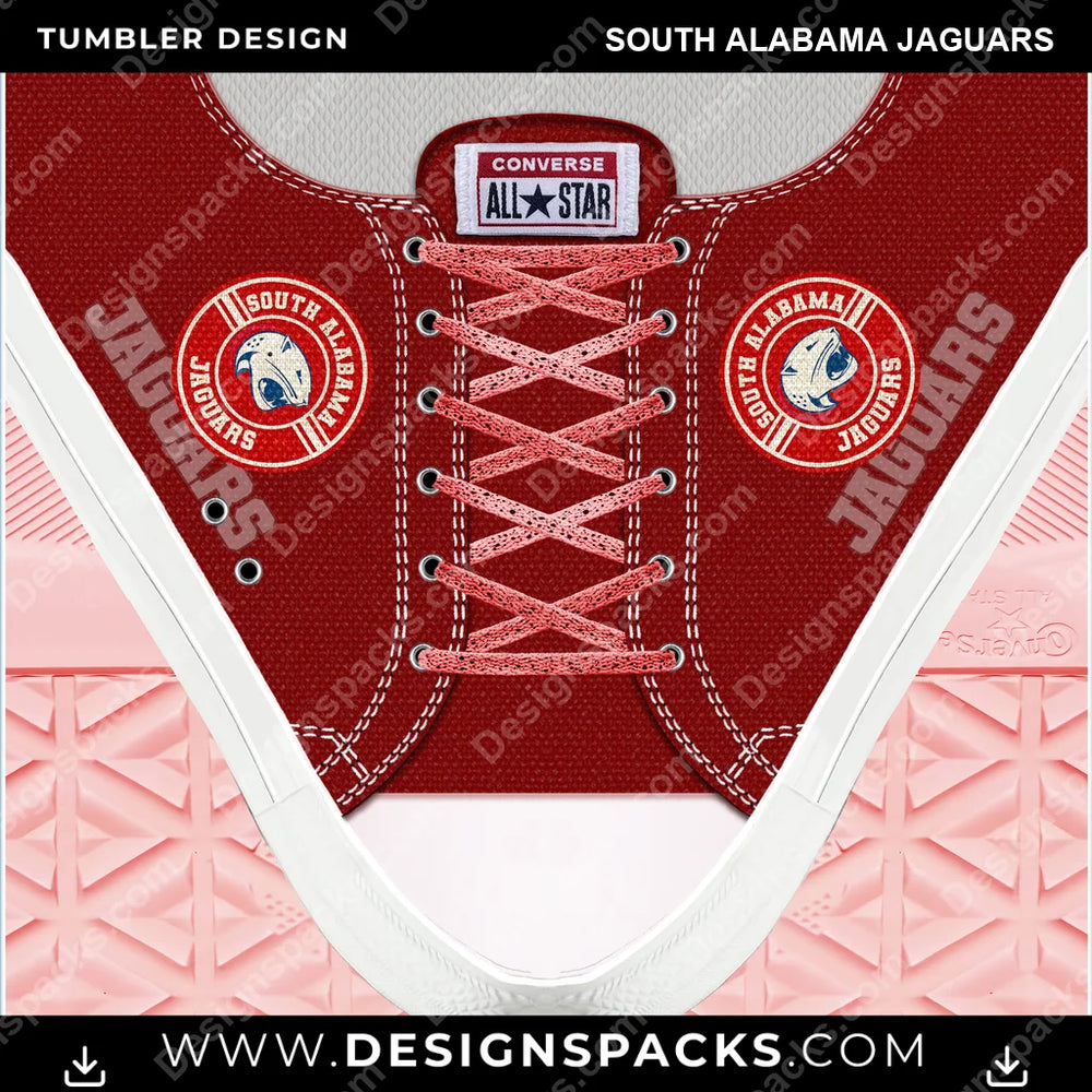 College Sport Converse South Alabama Jaguars NCAA College Sport Tumbler Digital Wrap Design Download