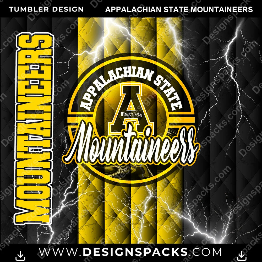 College Sport Diamond Appalachian State Mountaineers NCAA College Sport Tumbler Digital Wrap Design Download