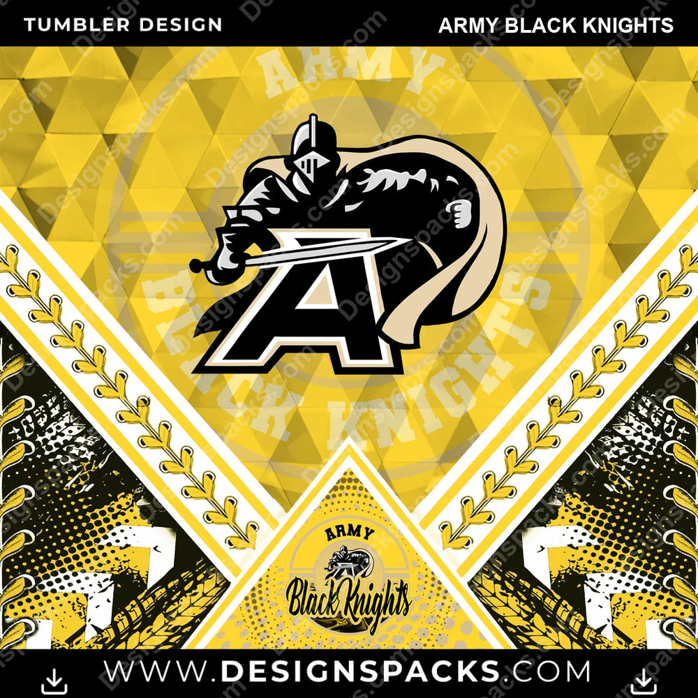 College Sport Diamond Army Black Knights NCAA College Sport Tumbler Digital Wrap Design Download
