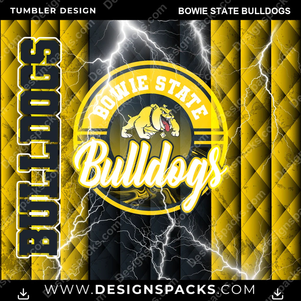 College Sport Diamond Bowie State Bulldogs NCAA College Sport Tumbler Digital Wrap Design Download