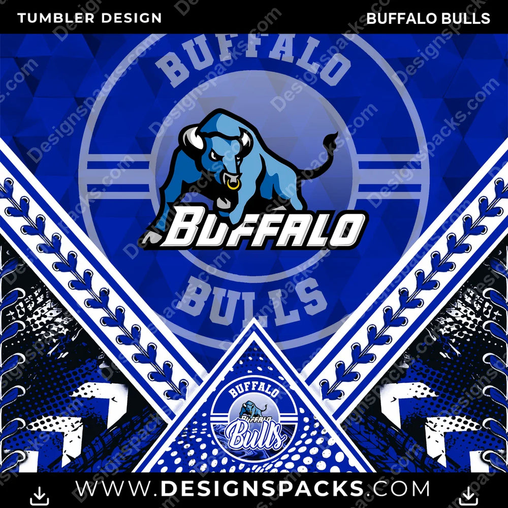 College Sport Diamond Buffalo Bulls NCAA College Sport Tumbler Digital Wrap Design Download