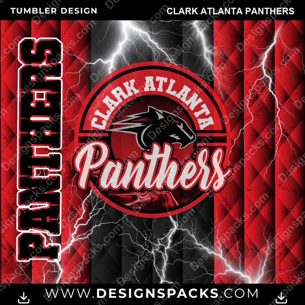 College Sport Diamond Clark Atlanta Panthers NCAA College Sport Tumbler Digital Wrap Design Download