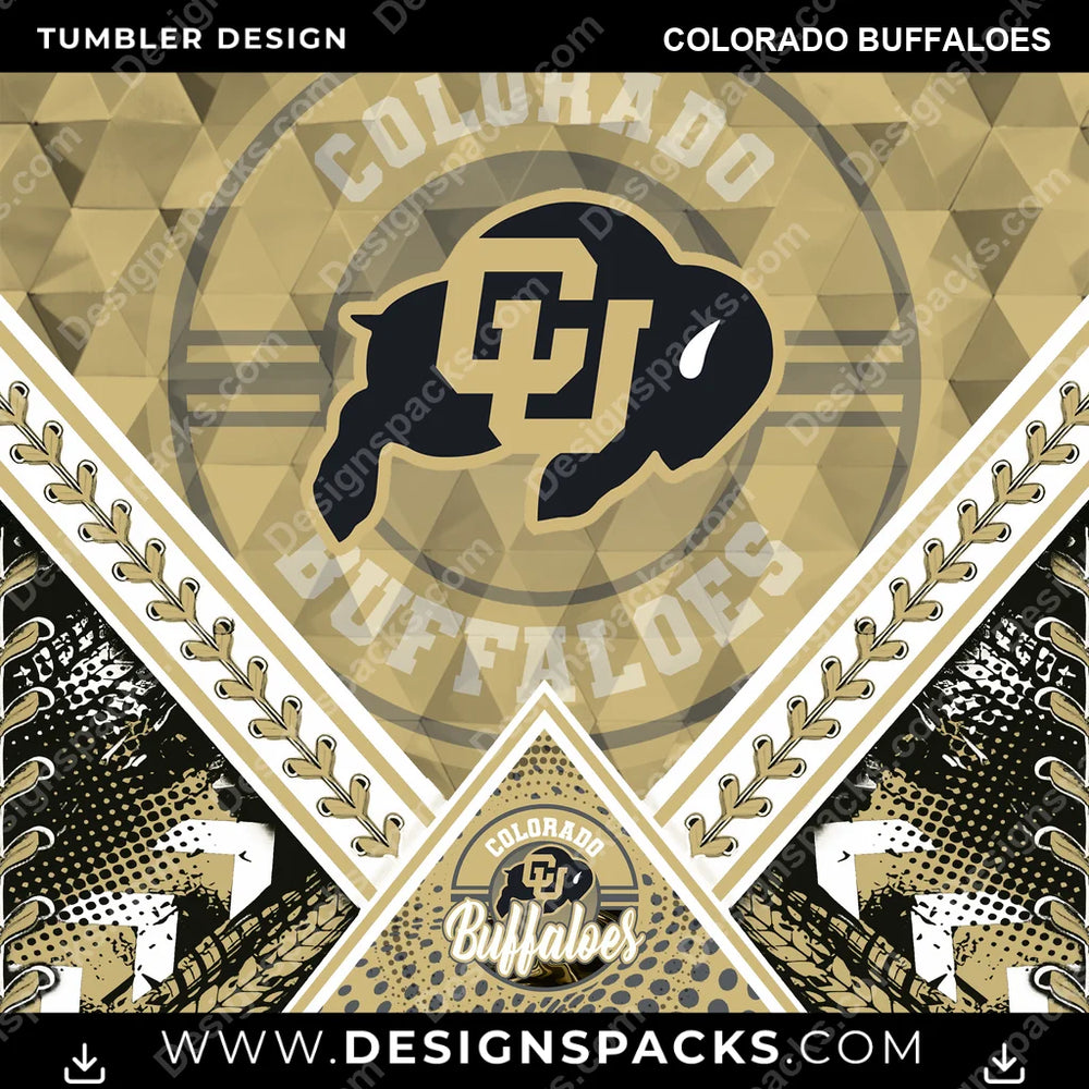 College Sport Diamond Colorado Buffaloes NCAA College Sport Tumbler Digital Wrap Design Download