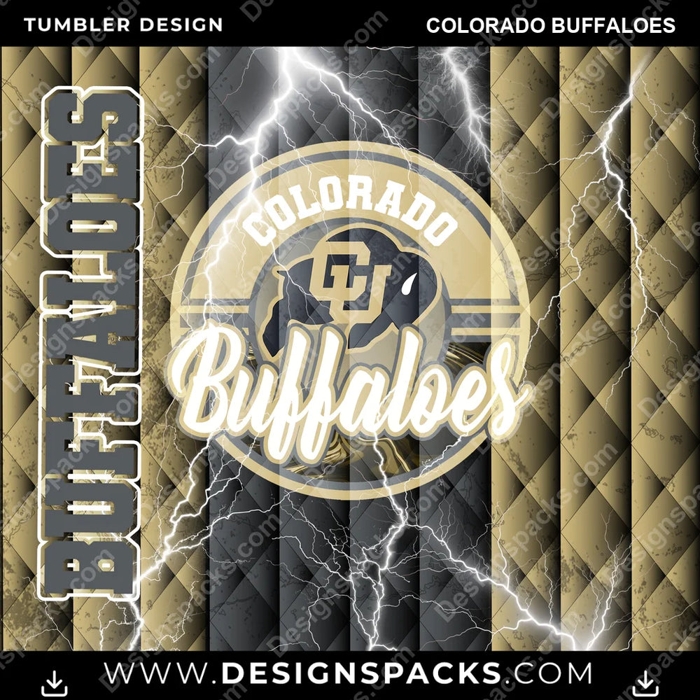 College Sport Diamond Colorado Buffaloes NCAA College Sport Tumbler Digital Wrap Design Download