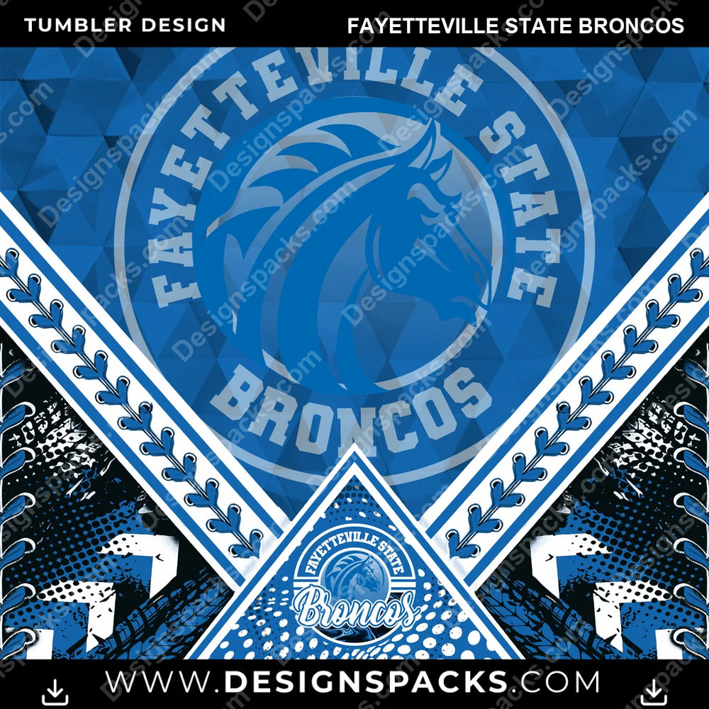 College Sport Diamond Fayetteville State Broncos NCAA College Sport Tumbler Digital Wrap Design Download
