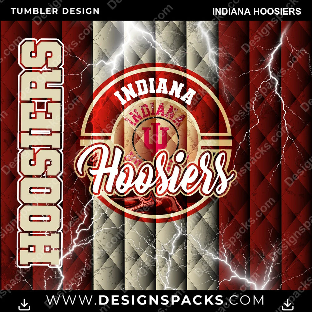 College Sport Diamond Indiana Hoosiers NCAA College Sport Tumbler Digital Wrap Design Download