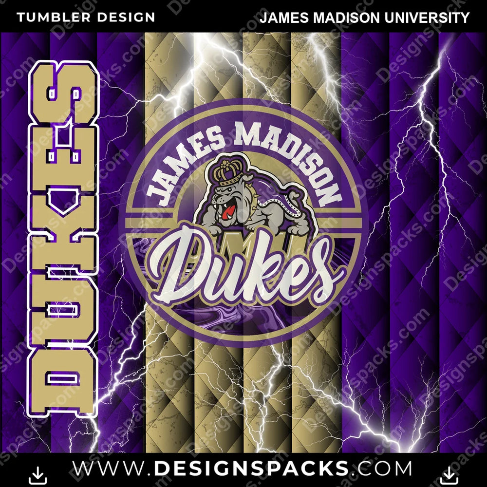College Sport Diamond James Madison University NCAA College Sport Tumbler Digital Wrap Design Download