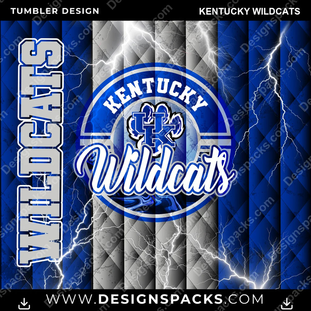 College Sport Diamond Kentucky Wildcats NCAA College Sport Tumbler Digital Wrap Design Download