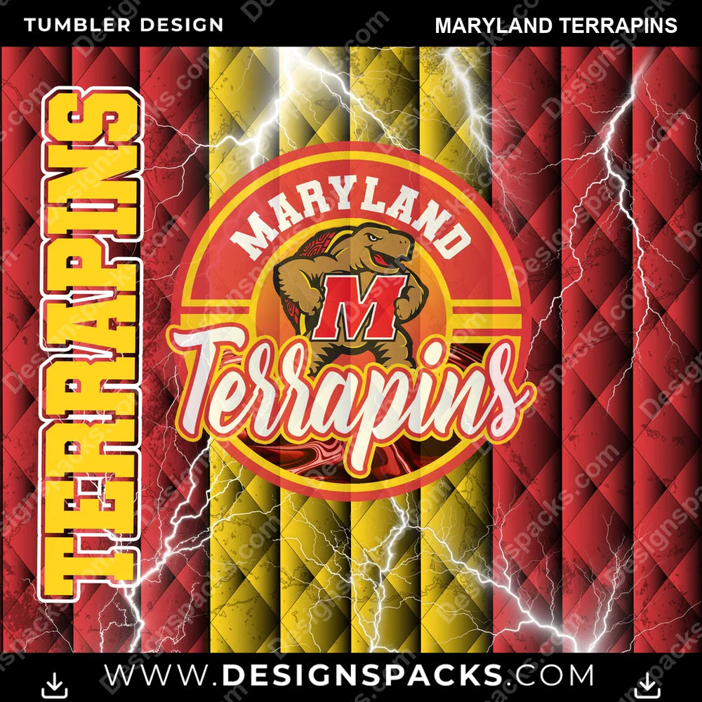 College Sport Diamond Maryland Terrapins NCAA College Sport Tumbler Digital Wrap Design Download