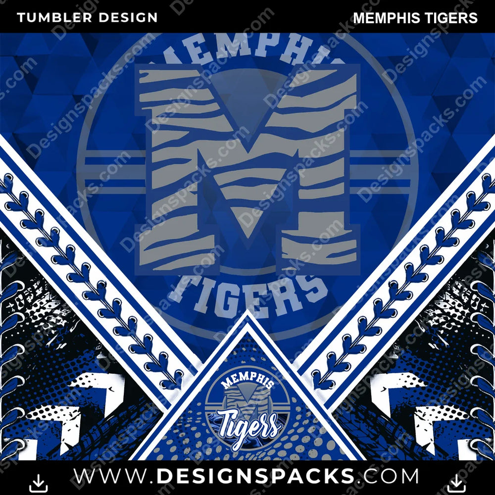 College Sport Diamond Memphis Tigers NCAA College Sport Tumbler Digital Wrap Design Download