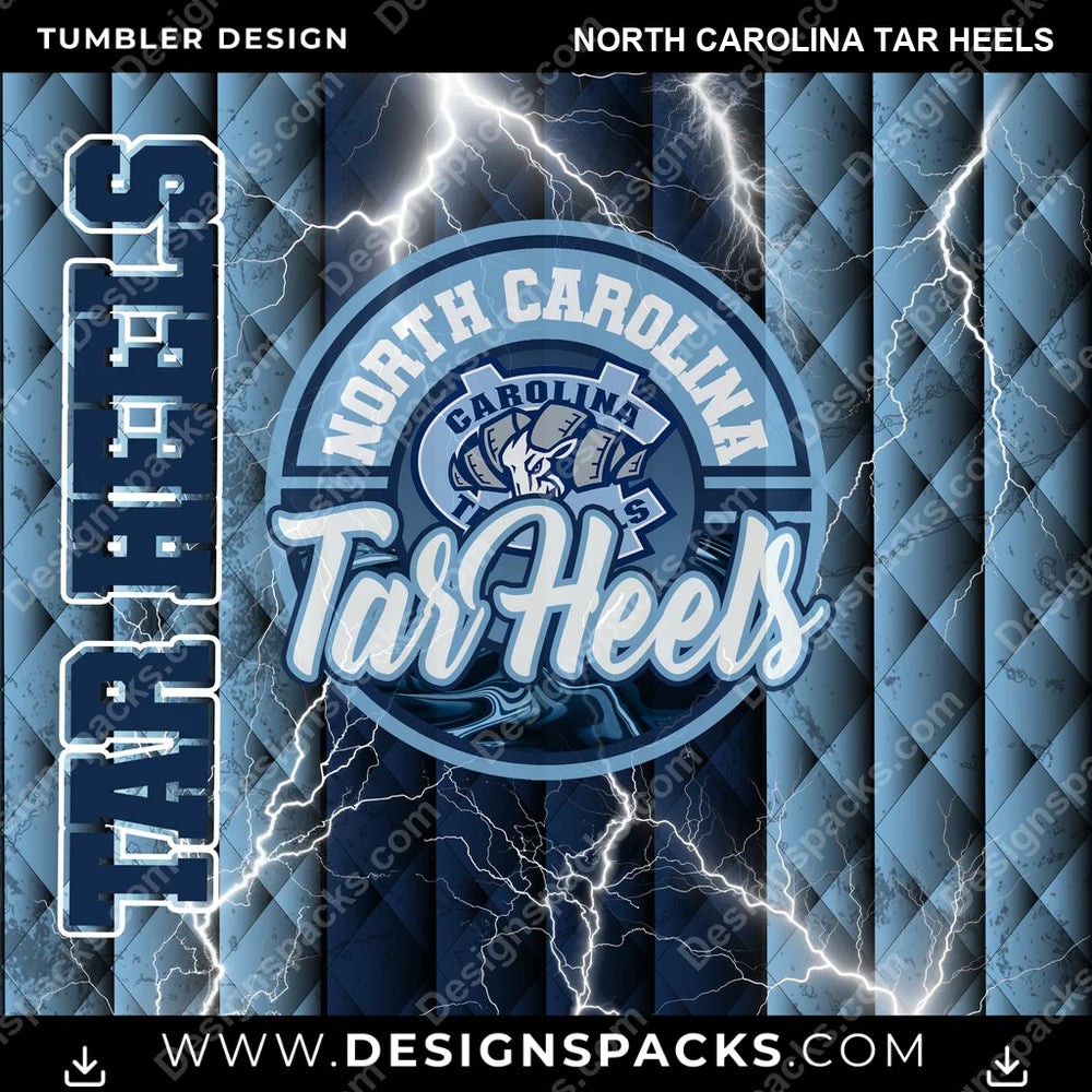 College Sport Diamond North Carolina Tar Heels NCAA College Sport Tumbler Digital Wrap Design Download