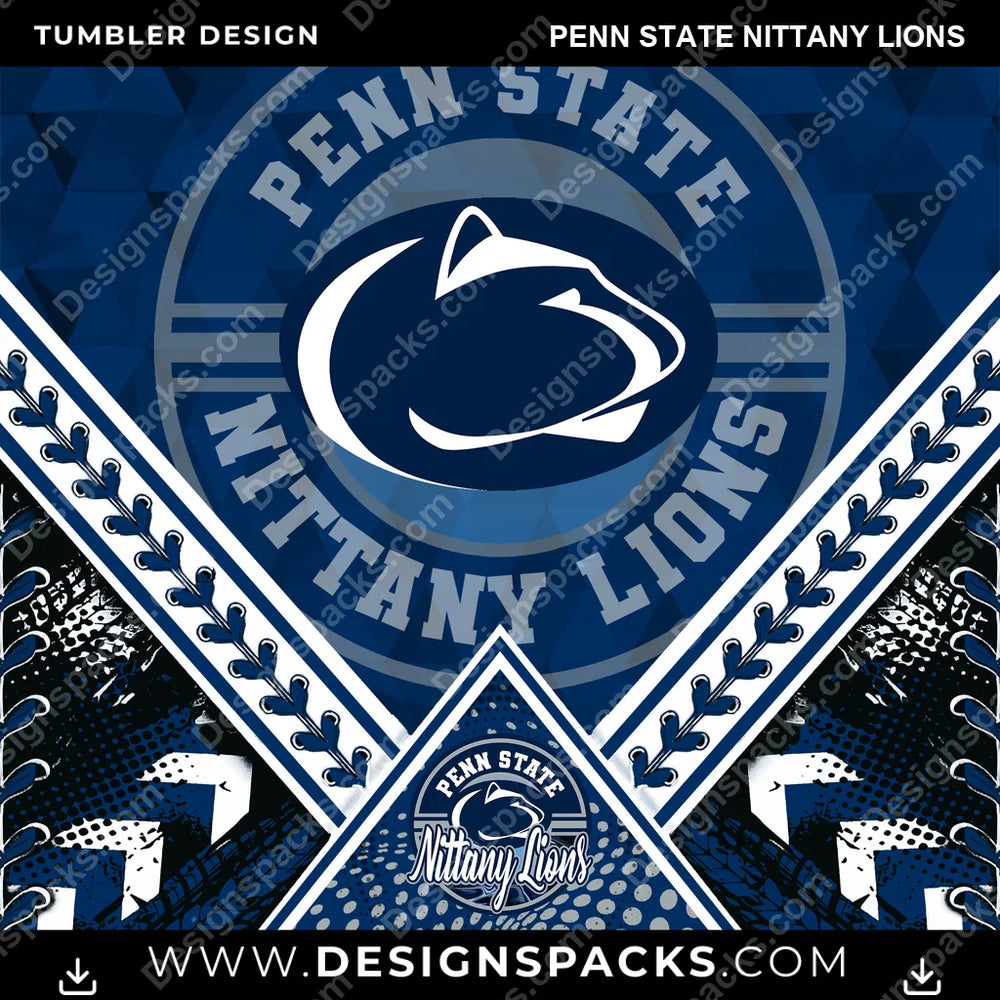 College Sport Diamond Penn State Nittany Lions NCAA College Sport Tumbler Digital Wrap Design Download