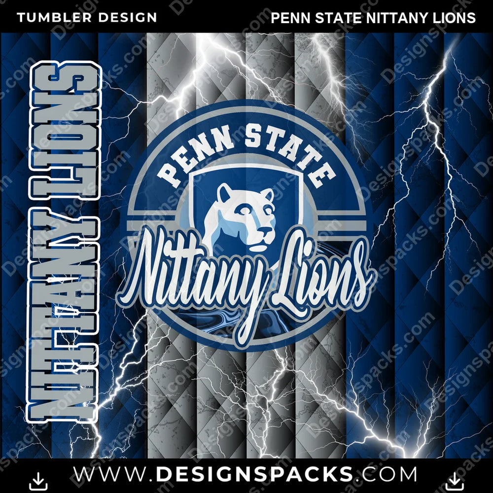 College Sport Diamond Penn State Nittany Lions NCAA College Sport Tumbler Digital Wrap Design Download