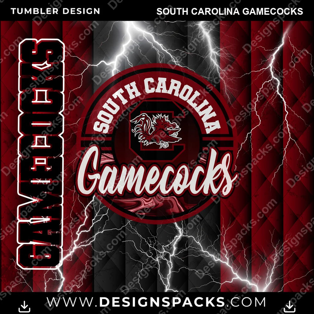 College Sport Diamond South Carolina Gamecocks NCAA College Sport Tumbler Digital Wrap Design Download
