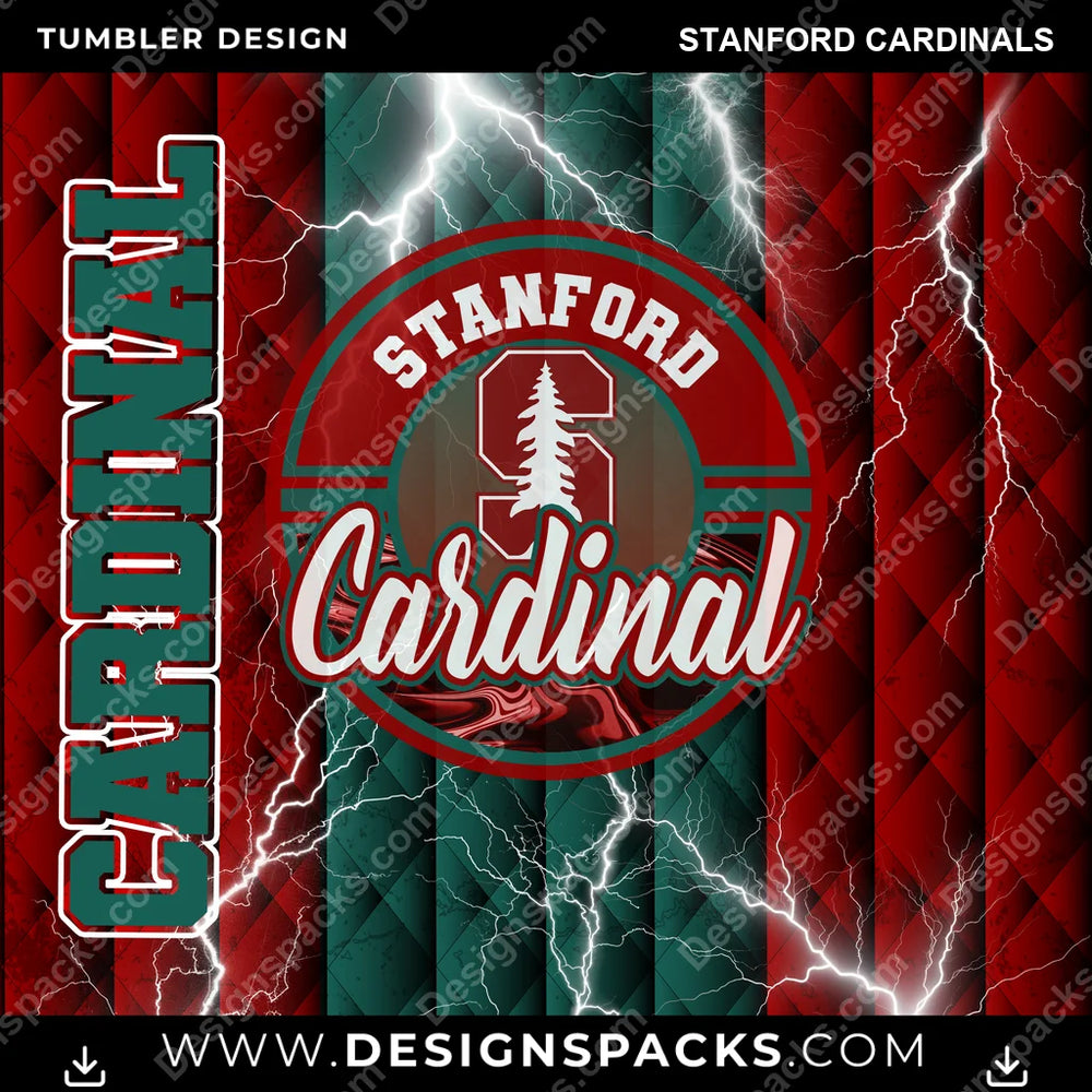 College Sport Diamond Stanford Cardinals NCAA College Sport Tumbler Digital Wrap Design Download