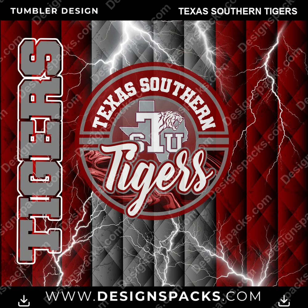 College Sport Diamond Texas Southern Tigers NCAA College Sport Tumbler Digital Wrap Design Download