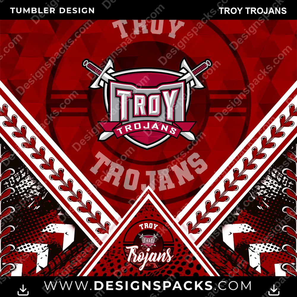 College Sport Diamond Troy Trojans NCAA College Sport Tumbler Digital Wrap Design Download