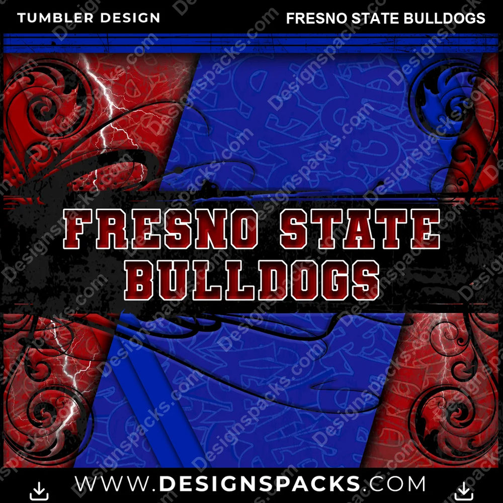 College Sport Elegant Fresno State Bulldogs NCAA College Sport Tumbler Digital Wrap Design Download