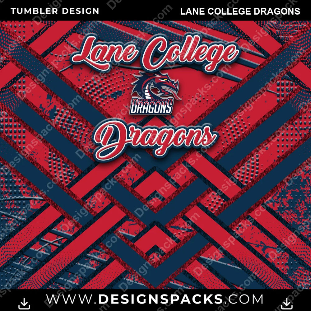 College Sport Glitter Stripe Lane College Dragons NCAA College Sport Tumbler Digital Wrap Design Download