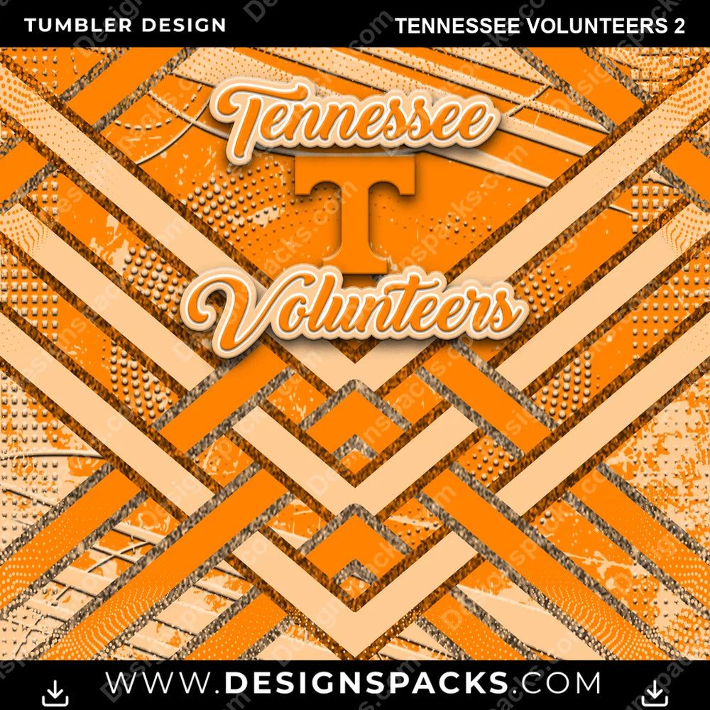College Sport Glitter Stripe Tennessee Volunteers 2 NCAA College Sport Tumbler Digital Wrap Design Download