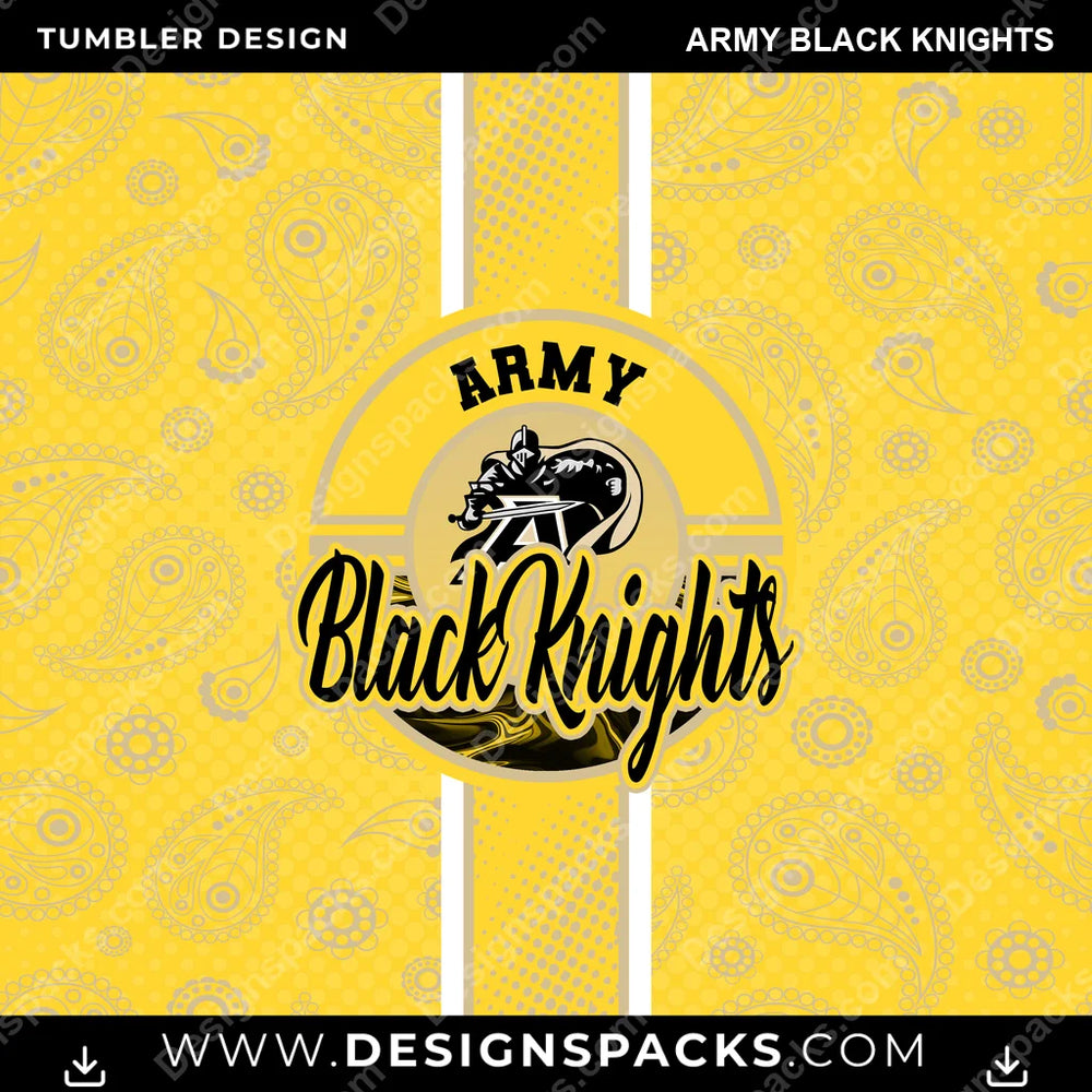 College Sport Handkerchief Army Black Knights NCAA College Sport Tumbler Digital Wrap Design Download