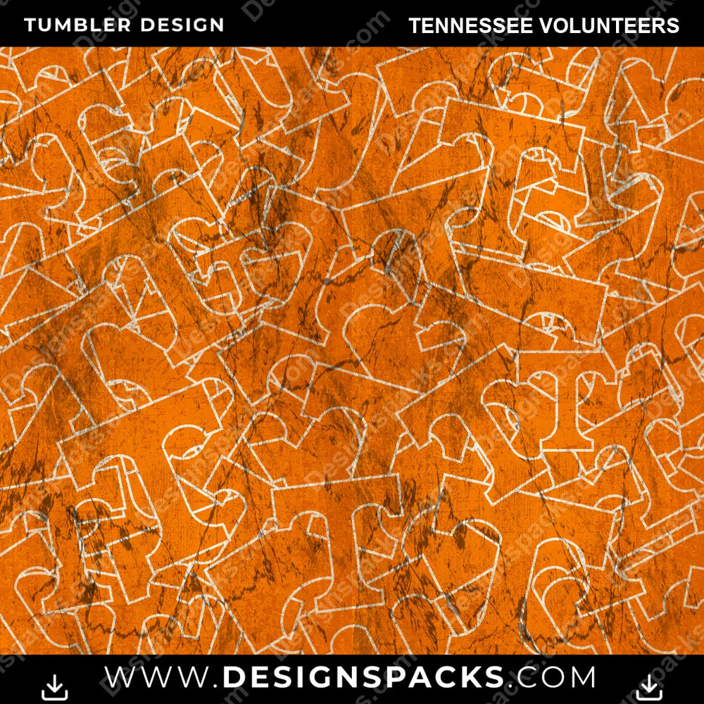 College Sport Logo BG Tennessee Volunteers NCAA College Sport Tumbler Digital Wrap Design Download