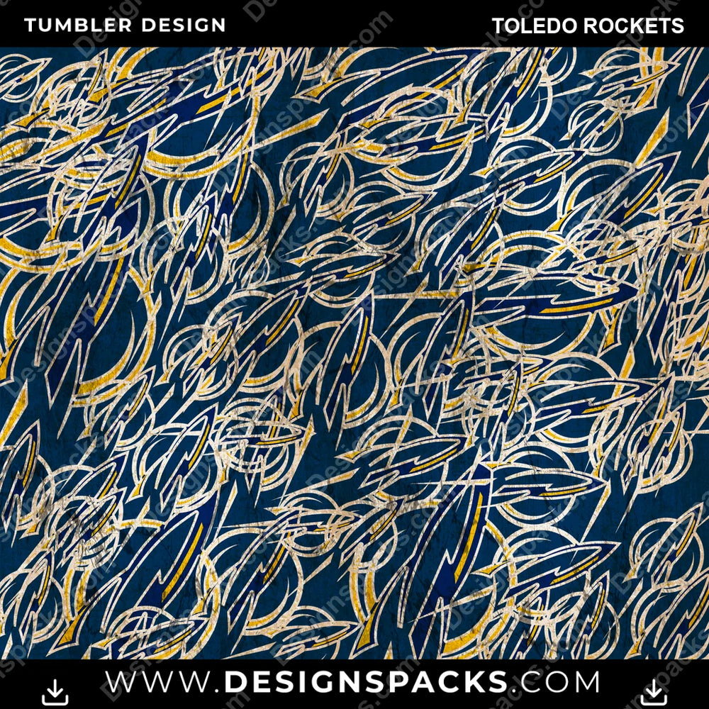 College Sport Logo BG Toledo Rockets NCAA College Sport Tumbler Digital Wrap Design Download