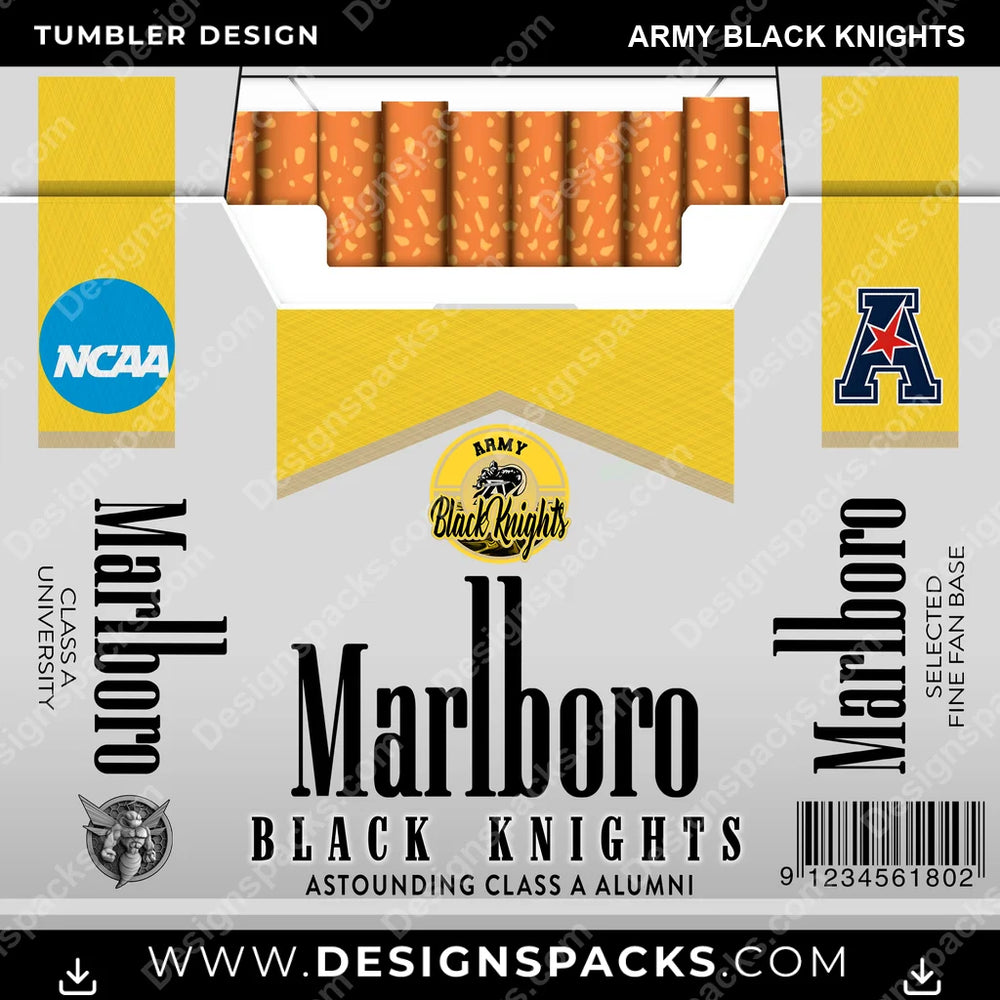 College Sport Marlboro Army Black Knights NCAA College Sport Tumbler Digital Wrap Design Download