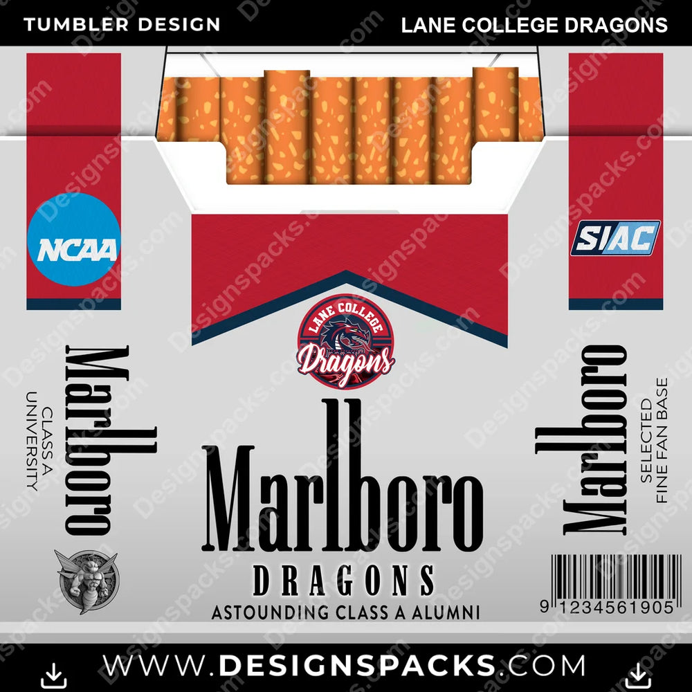College Sport Marlboro Lane College Dragons NCAA College Sport Tumbler Digital Wrap Design Download