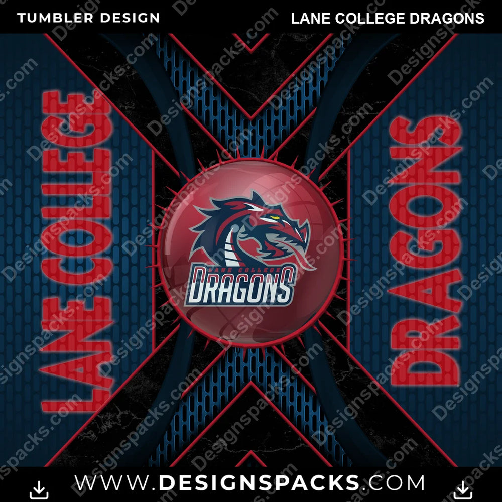 College Sport Metal Grating Lane College Dragons NCAA College Sport Tumbler Digital Wrap Design Download
