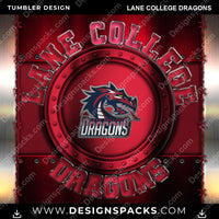 Cargar imagen en el visor de la galería, College Sport Metal Lane College Dragons NCAA College Sport Tumbler Digital Wrap Design Download
