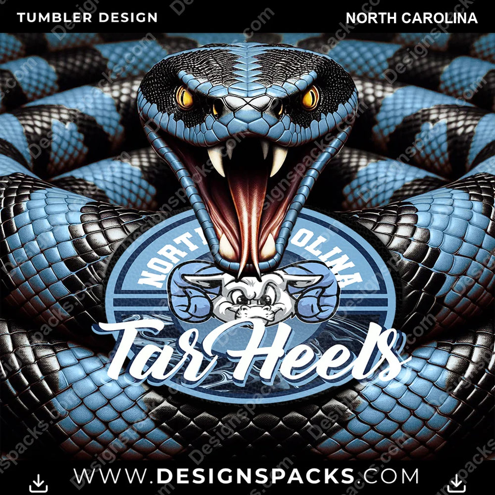 College Sport Rattle Snake North Carolina NCAA College Sport Tumbler Digital Wrap Design Download