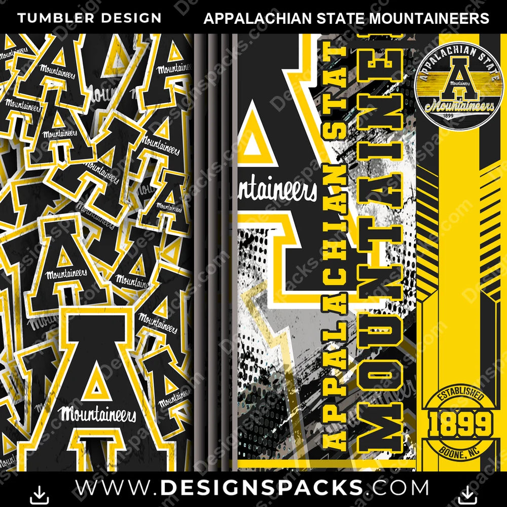 College Sport Sports Appalachian State Mountaineers NCAA College Sport Tumbler Digital Wrap Design Download