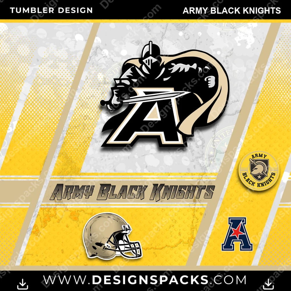College Sport Sports Army Black Knights NCAA College Sport Tumbler Digital Wrap Design Download