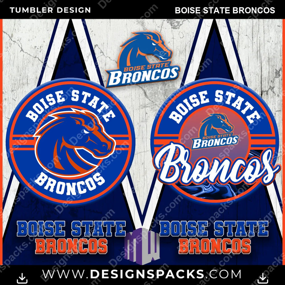 College Sport Sports Boise State Broncos NCAA College Sport Tumbler Digital Wrap Design Download