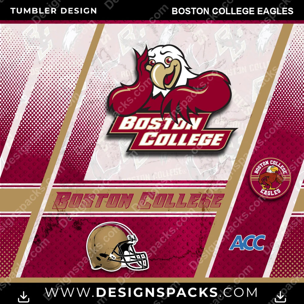 College Sport Sports Boston College Eagles NCAA College Sport Tumbler Digital Wrap Design Download