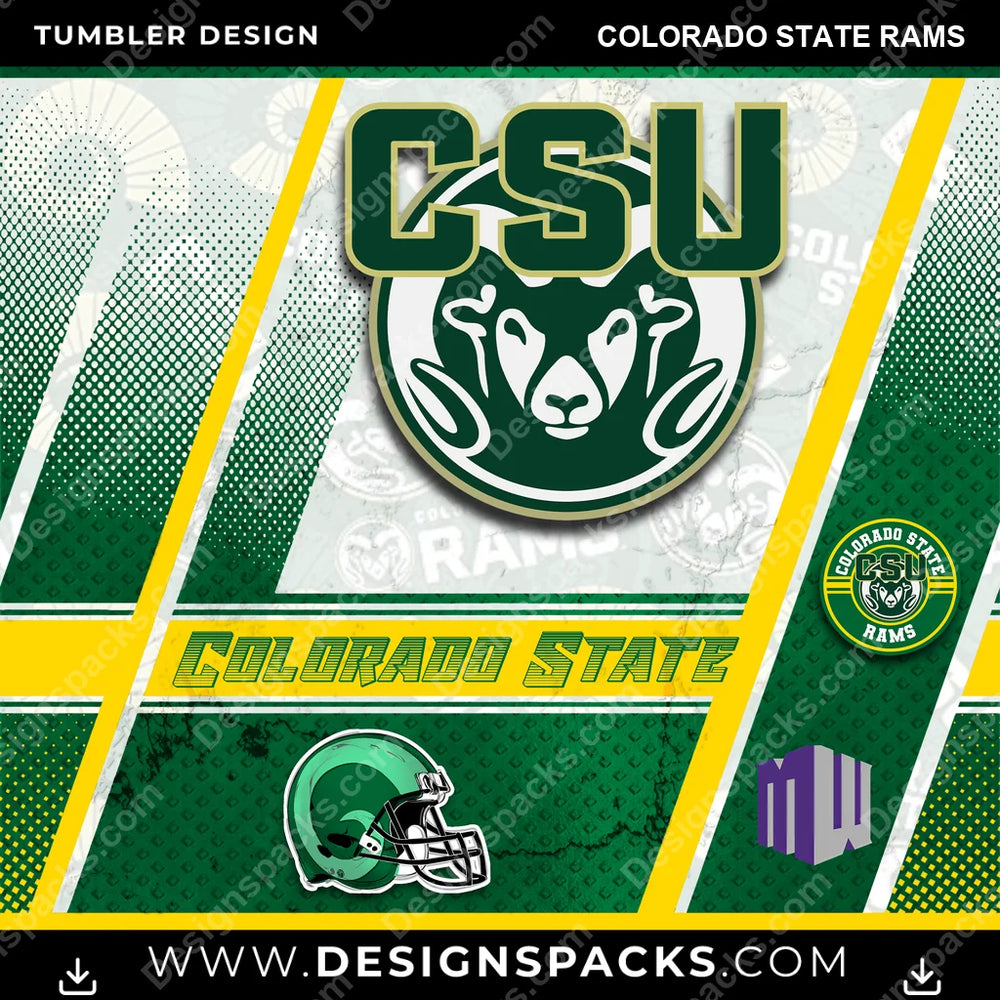College Sport Sports Colorado State Rams NCAA College Sport Tumbler Digital Wrap Design Download