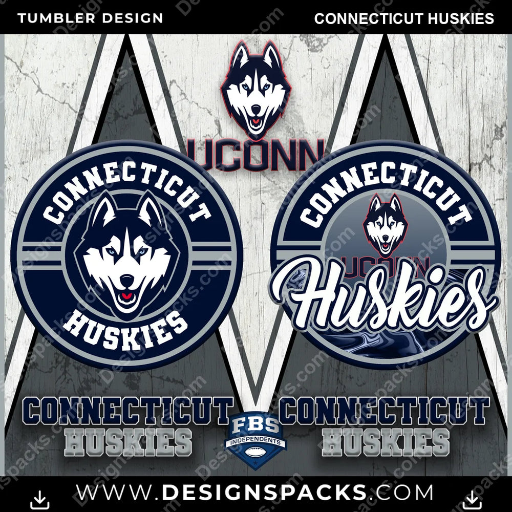 College Sport Sports Connecticut Huskies NCAA College Sport Tumbler Digital Wrap Design Download