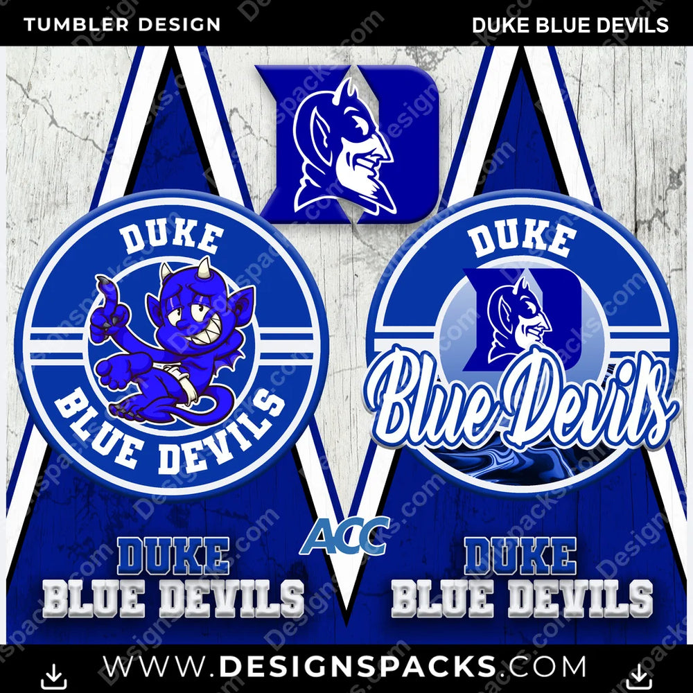 College Sport Sports Duke Blue Devils NCAA College Sport Tumbler Digital Wrap Design Download