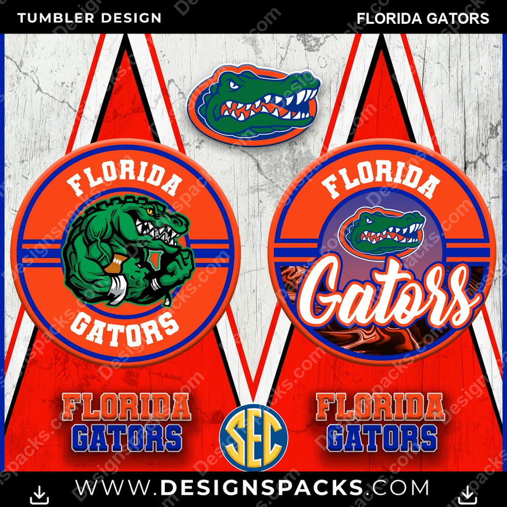 College Sport Sports Florida Gators NCAA College Sport Tumbler Digital Wrap Design Download