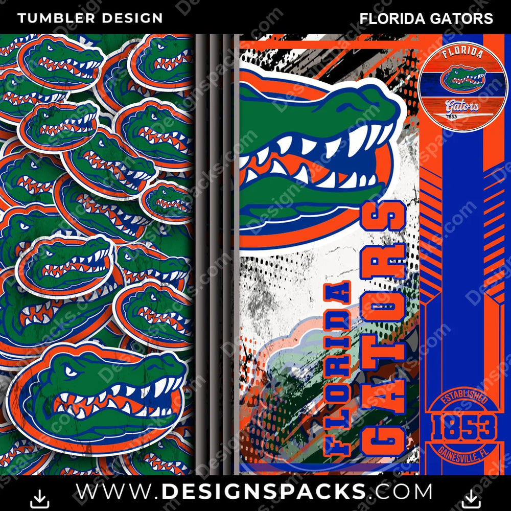 College Sport Sports Florida Gators NCAA College Sport Tumbler Digital Wrap Design Download