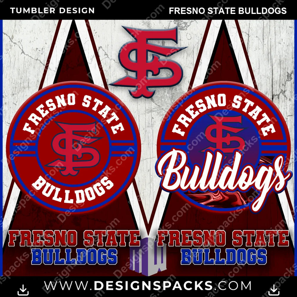 College Sport Sports Fresno State Bulldogs NCAA College Sport Tumbler Digital Wrap Design Download