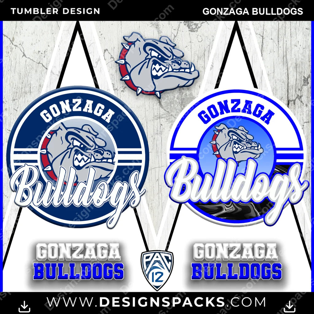 College Sport Sports Gonzaga Bulldogs NCAA College Sport Tumbler Digital Wrap Design Download