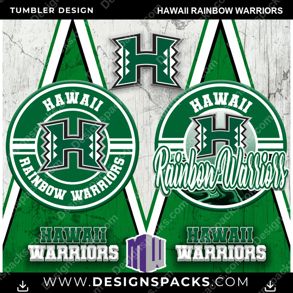 College Sport Sports Hawaii Rainbow Warriors NCAA College Sport Tumbler Digital Wrap Design Download