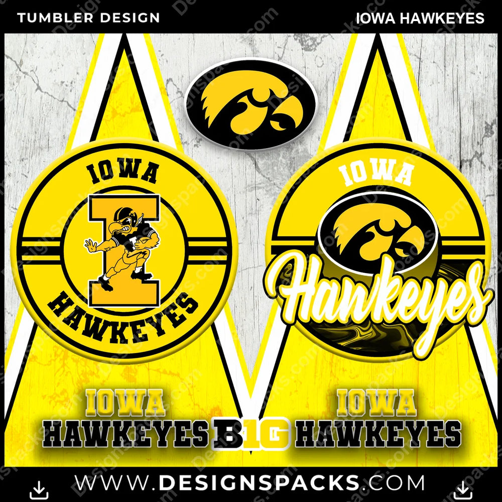 College Sport Sports Iowa Hawkeyes NCAA College Sport Tumbler Digital Wrap Design Download